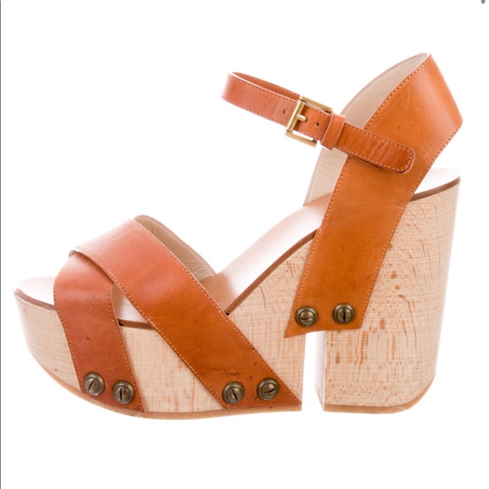 Chloe Tan Wedges